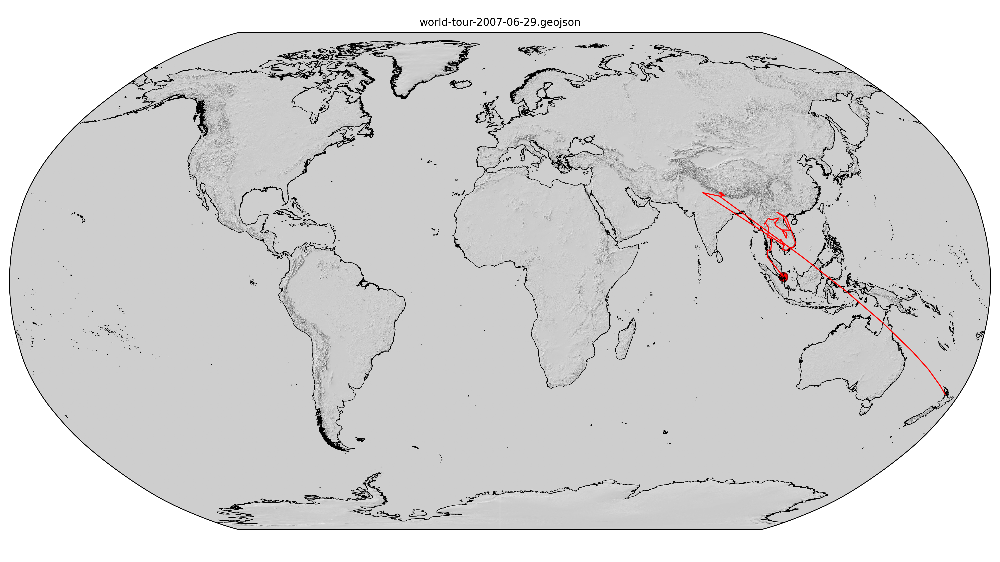 a map of the contents of “world-tour-2007-06-29.geojson”