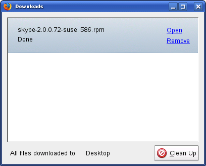 Install Skype from Firefox